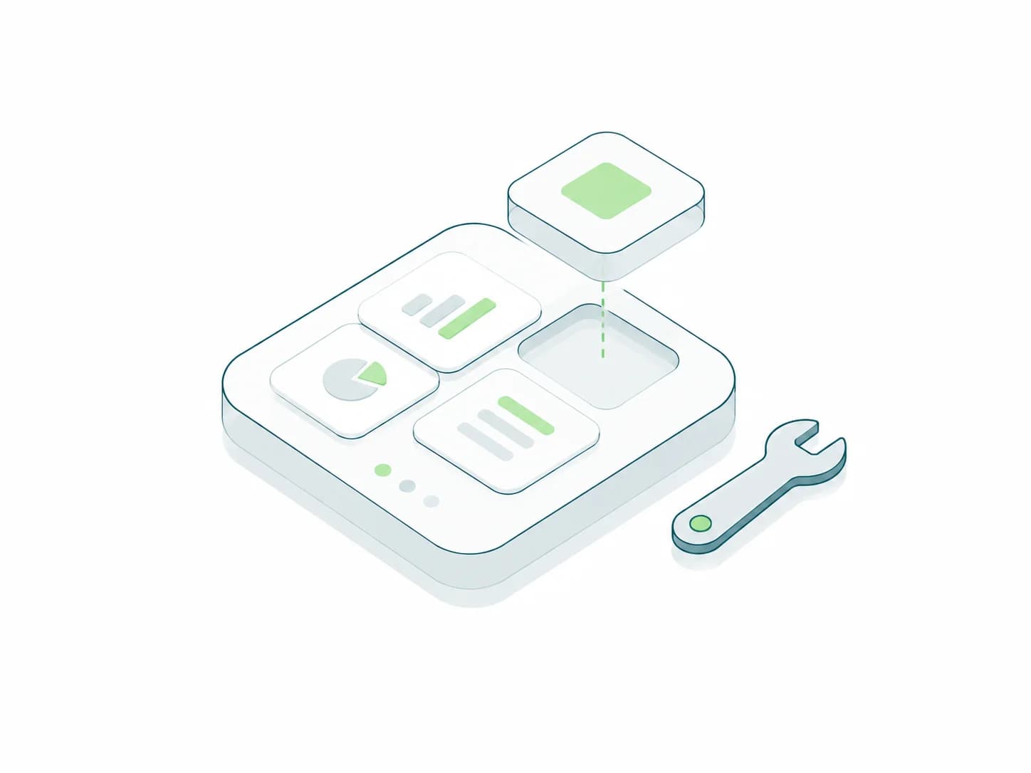 An existing application improved by replacing one module